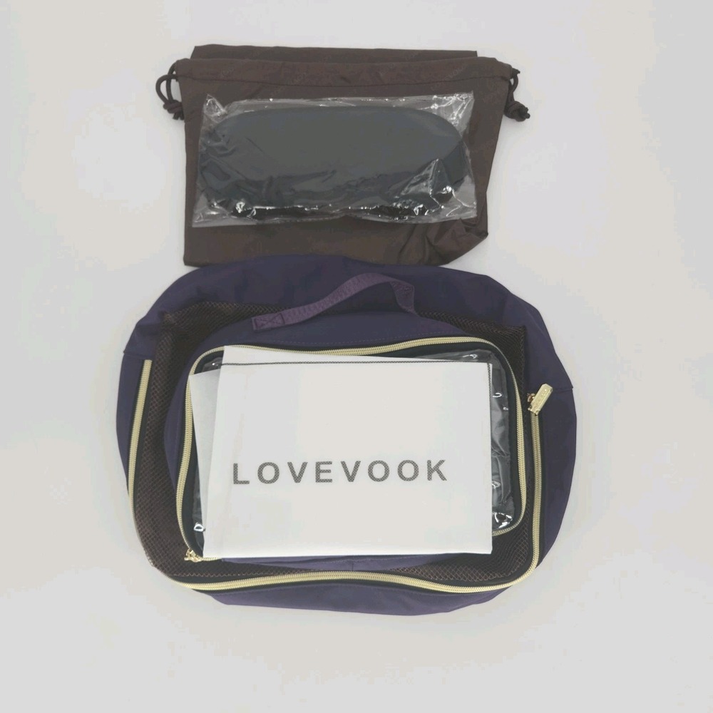 LOVEVOOK Travel Set Weighted Eye Mask Packing Cube Pouches Organizer New